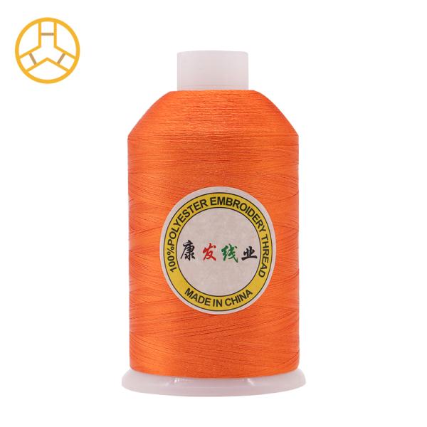 600 Colors Option 100% Polyester 120d 2 10000m Embroidery Thread for Hand Knitting