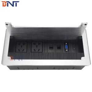 Quality BNT Quick delivery multifunction desk outlet box embedded in office automation system hidden cable design flip up deskto wholesale