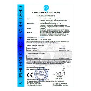 Shenzhen Honreal Technology Co.,Ltd Certifications
