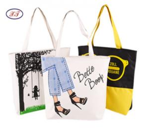 China Manufacturer High Capacity Canvas Shoulder Bags Woman Shopping Bags Cotton Shopping Beach Bag on sale