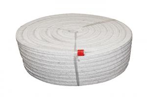 Quality White Ceramic Fiber Rope With Stainless Wire Fiberglass Rope Gasket wholesale