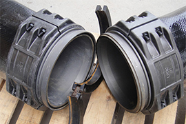 Anodized Large Diameter Water Hose Coupling For PU Covered Layflat Hoses