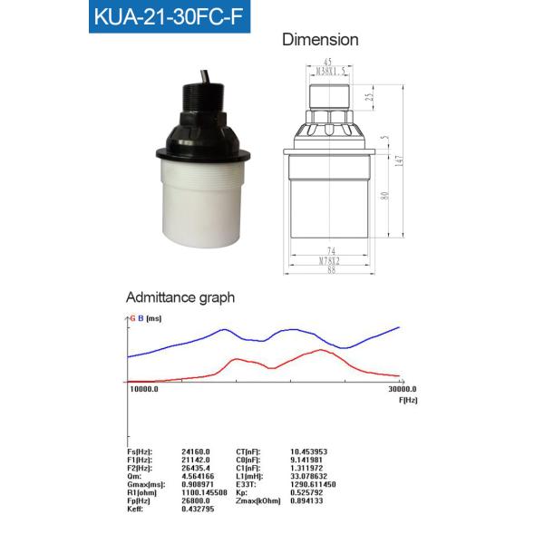 Waterproof Ndt Ultrasonic Transducer Sensor Probe Sonicator For Transportation with pressure ≤3kg or 0.3MPa