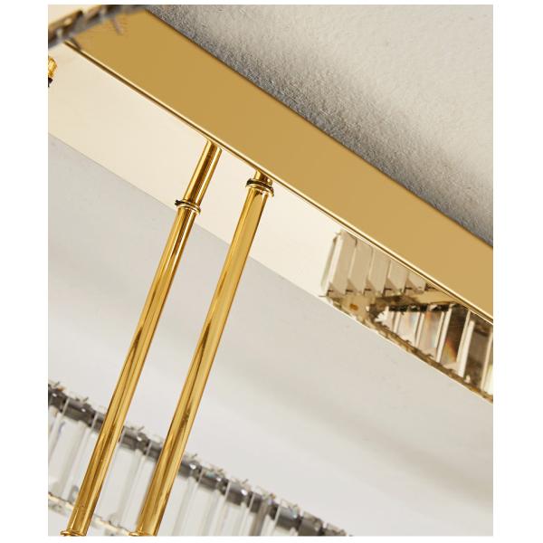 Luxury Living Room Smart Led Chandelier Modern Hall Glossy K9 Crystal Ceiling Chandelier(WH-CA-104)