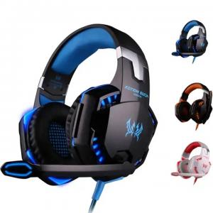 Quality Computer Stereo Gaming Headphones Kotion EACH G2000 With Mic LED Light Earphone Over Ear Wired Headset For PC Game wholesale