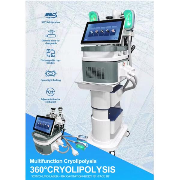 40K Cavitation RF Skin Tightening Portable 360 Cryo Fat Freezing Machine For Slimming