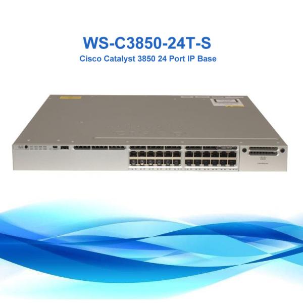 New Original Cisco 3850 Series Gigabit Switches WS-C3850-24T-S IP Base 1 RU Enclosure