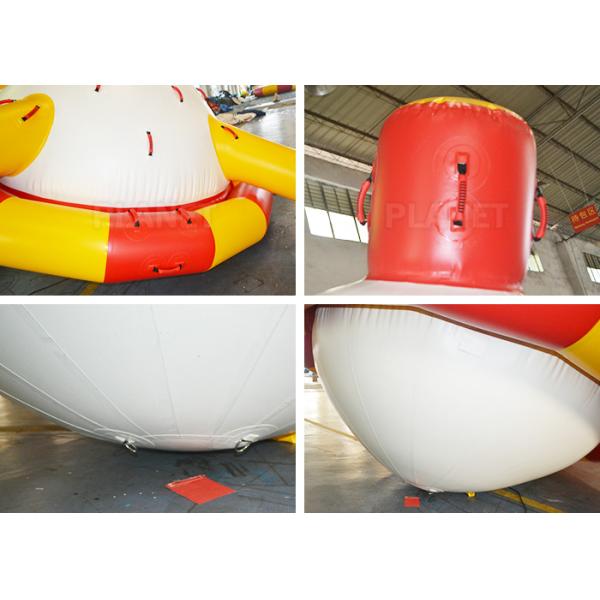 Disco Boat Inflatable Water Games Towable Crazy UFO Shape 2 Years Warranty