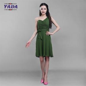 China Green color anti-wrinkle elegant party women's loose t-shirt chiffon boutique dress ladies ready made dresses sale on sale