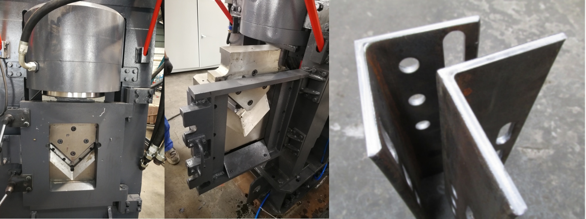 JNC Series CNC Punching Marking And Cutting Machine For Angles 25x6.5x2.5m Overall Dimension