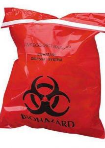 China Large Autoclavable Biohazard Waste Bags Recyclable 15 - 100 Micron Thickness on sale