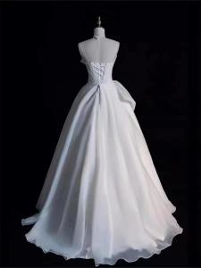 Quality Customizable Romantic White Evening Dress For Wedding wholesale