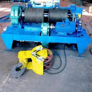 Quality 5 ton material pulling wire rope winch for crane with double hook wholesale