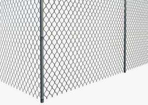 China Diamond Wire Mesh Portable 1.0mm Chain Link Galvanized Fence 0.5m Height on sale