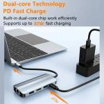 Mac Notebook 9 In 1 Type-C USB-C Hub with HDTV Multi Port Docking Station