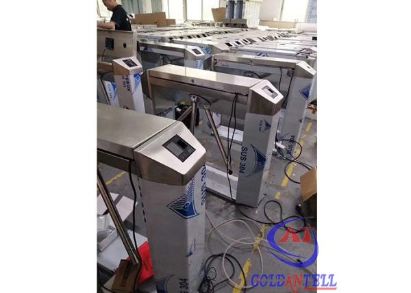 Cheap QR code card reader Half Height Double Face Recognition Mechanism tripod turnstile zk for sale