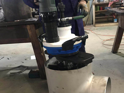 Light weight Portable Cold Pipe Grooving Machine , Pipe Groover Carbon Steel