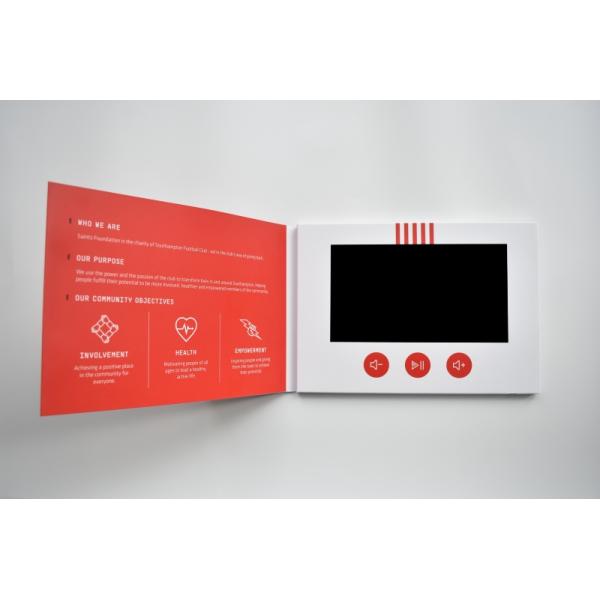 LCD Video Memory Book Personalized Video Books For Health Activity Brand Advertisement