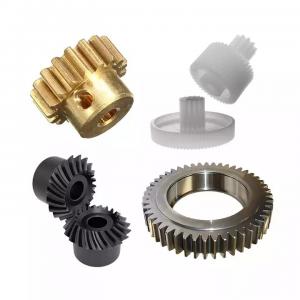 Quality Precision CNC Turning Parts Stainless Steel Copper Brass Plastic Bevel Pinion Spur Gear wholesale