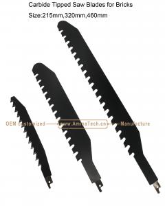 China Carbide Tipped Saw Blades for Bricks Size:215mm,320mm,460mm,Reciprocating on sale