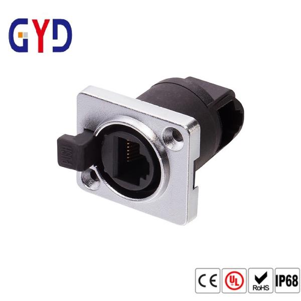 PVC TPE IP69 Rj45 Female Connector Waterproof Ethernet Jack