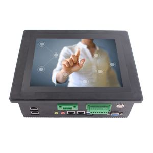 Quality 8Inch Aluminum Bezel Industrial Touch Panel 4xRJ45 wholesale