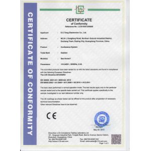 Shenzhen Gestton Industrial Co., LTD Certifications