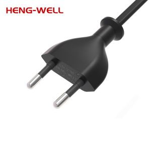 Quality 2 Prong EU Power Cord ENEC Electric Plug 2.5A 250V 2 Pin Black White Grey wholesale