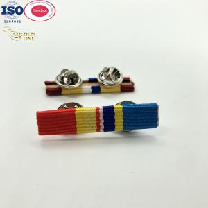 Quality Custom Ribbon Bar Pin Gold Award Personalized Enamel Mounting Medal Bars wholesale