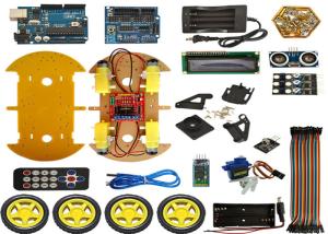 Quality Intelligent Bluetooth Tracking Obstacle Avoidance Robot Smart Car with LCD wholesale