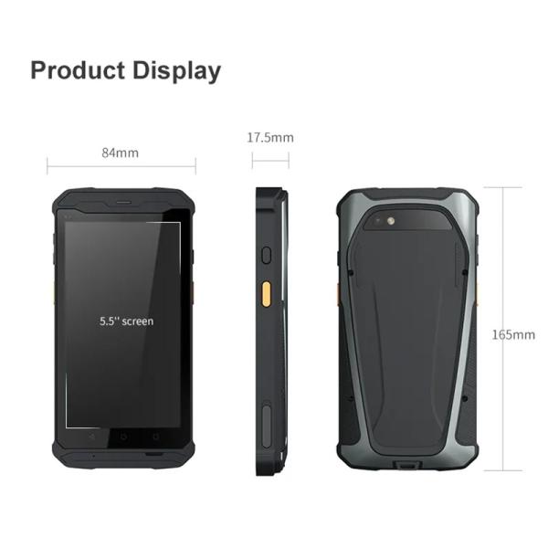 Android 9.0 4G WIFI Bluetooth NFC Reader 1D/2D Barcode Scanner Rugged Industrial Waterproof PDA