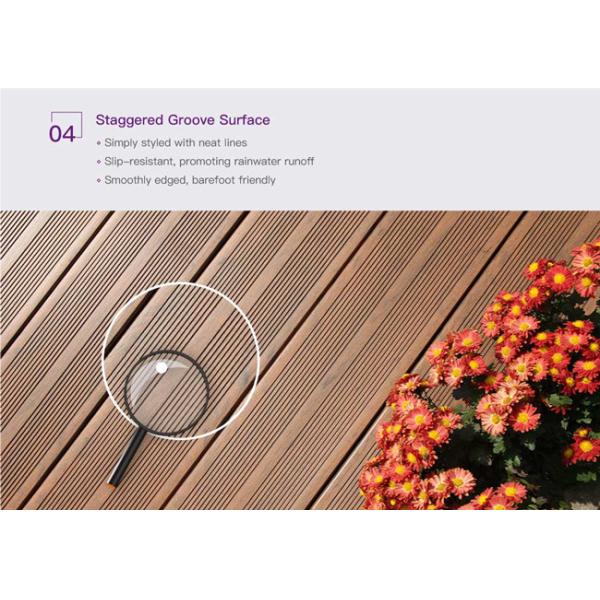 Eco Friendly Solid Composite Decking Sturdy Engineered Decking