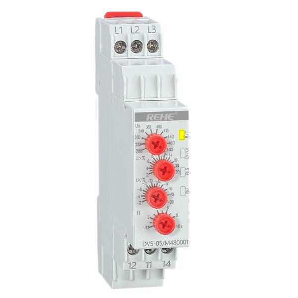 Cheap DV5-05 Din Rail Overvoltage Phase Loss Sensor Relay Auto Voltage Monitoring for sale