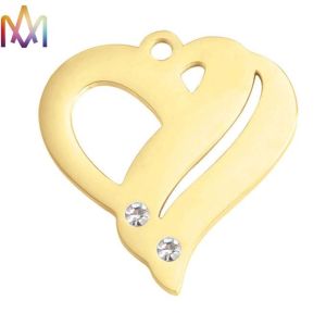 Buy cheap 22.5x23.5mm Polished Stainless Steel Hollow Heart Pendant from wholesalers