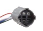 Illuminated Push Button Switch Socket Connector For 19mm Mounting Hole 5 Pin