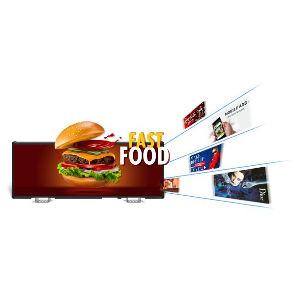 Moisture Against 4G P3.3 Taxi Top LED Display 120W LED Sign Double sided