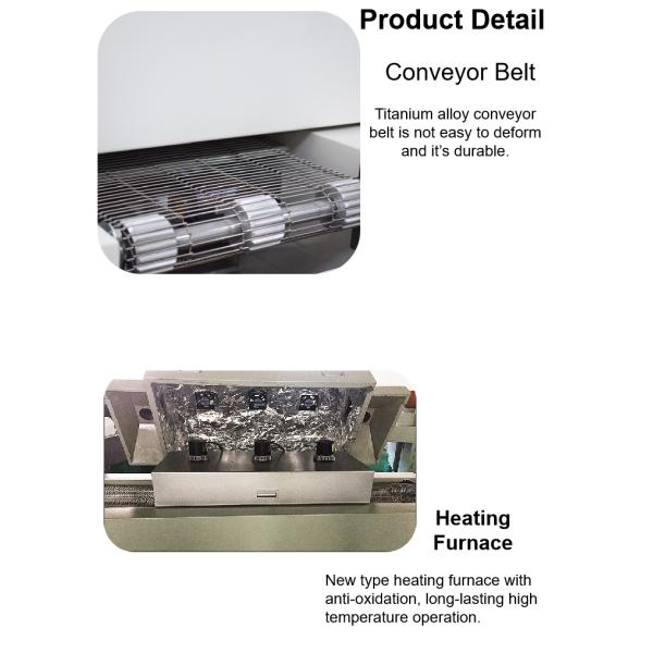 3 Zone Desktop Reflow Oven Machine HXT-H330A Lead Free SMT PCB Manufacturing Process
