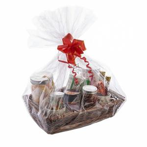 Quality Recyclable Clear Cellophane Gift Basket Bags Moisture Proof For Fruit Shop wholesale