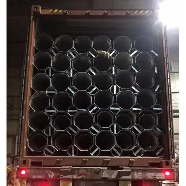35kV Galvanized Octagonal Electrical Steel Pole With High Quality and Low Price