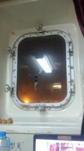 China Marine Steel Bolted & Welding Cabin Windows , Rectangular Windows With Round Angle on sale