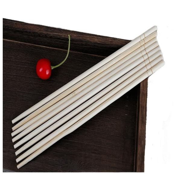 Natural Color OPP Packing Bamboo Round Disposable Chopstick Custom One-off Chopsticks Eco Friendly Biodegradable