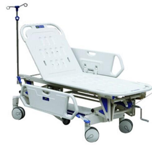 Cheap Luxurious Manual Adjustable Hospital Beds With Side Rails For Patient Healthcare for sale