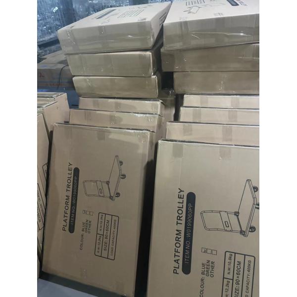 Stainless Steel Platform Trolley With Customizable Color And Wheels