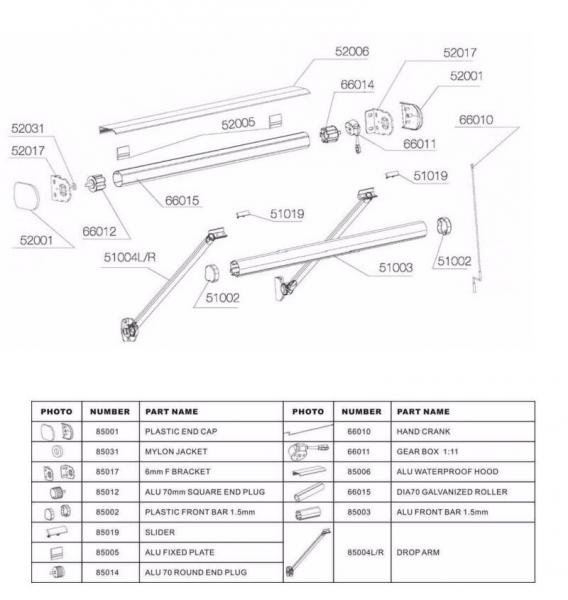 Heavy Duty Remote Control Outdoor Awnings Drop Arm Window Awning