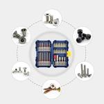 Impact Screwdriver Bit Set - S2 Alloy Steel, Screwdriver and Quick Rlease Bit