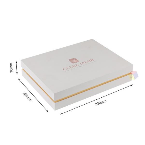 Luxury Customizable T Shirt Packaging Box Lid And Base Rigid Cardboard