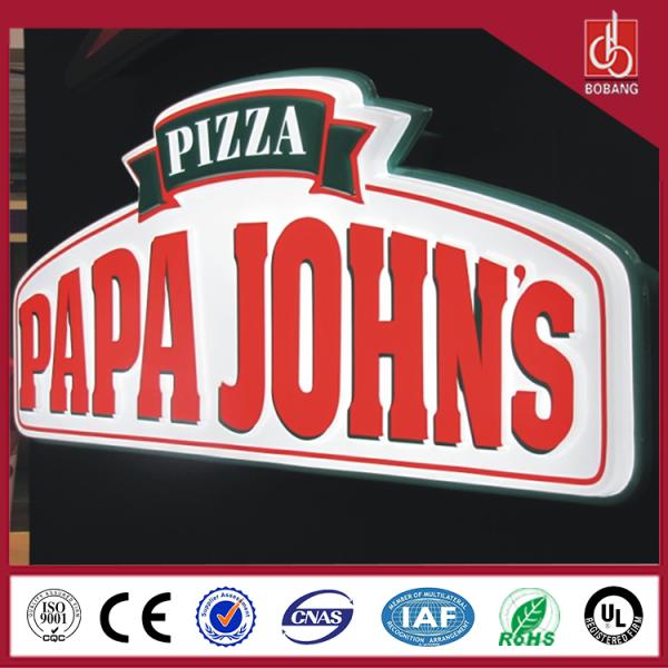 Shanghai Vacuum Formed Acrylic Logo embossed shop logo signs