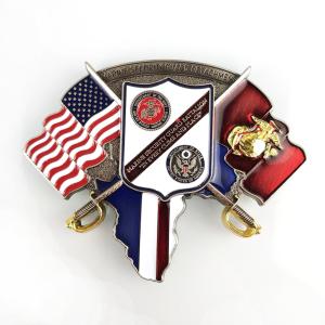 Custom Sliver And Shiny Gold Bicolor Challenge Coin For Promotion