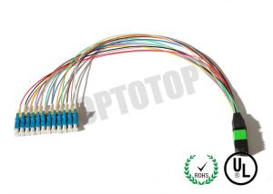 China N Core Mpo Fiber Connector  Multimode With SC LC FC Connector , UPC PC APC Polish on sale