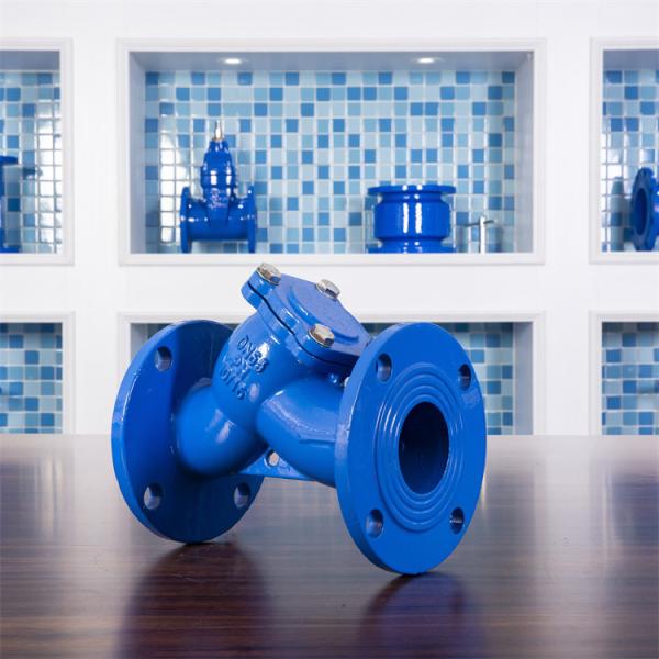 Ductile Cast Iron Flanged Y Type Strainer Filter Valves DN150 PN10 Sewage